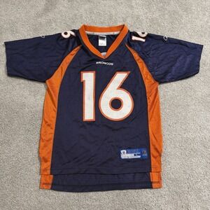 Vintage Reebok Jake Plummer Denver Broncos Jersey Youth Sz L 14-16 Blue Orange